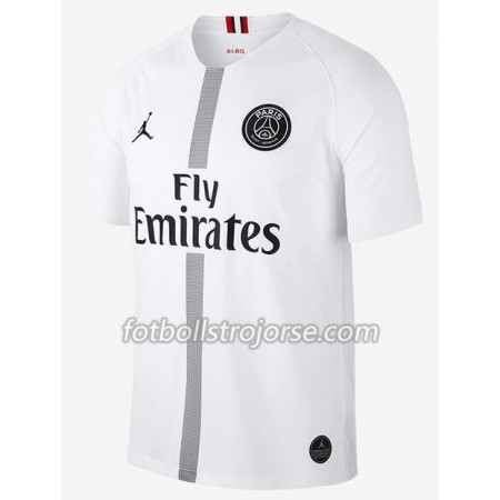 Paris Saint-Germain Matchtröjor Jodan Vit Tredje Fotbollströja 2018-2019 2018-2019